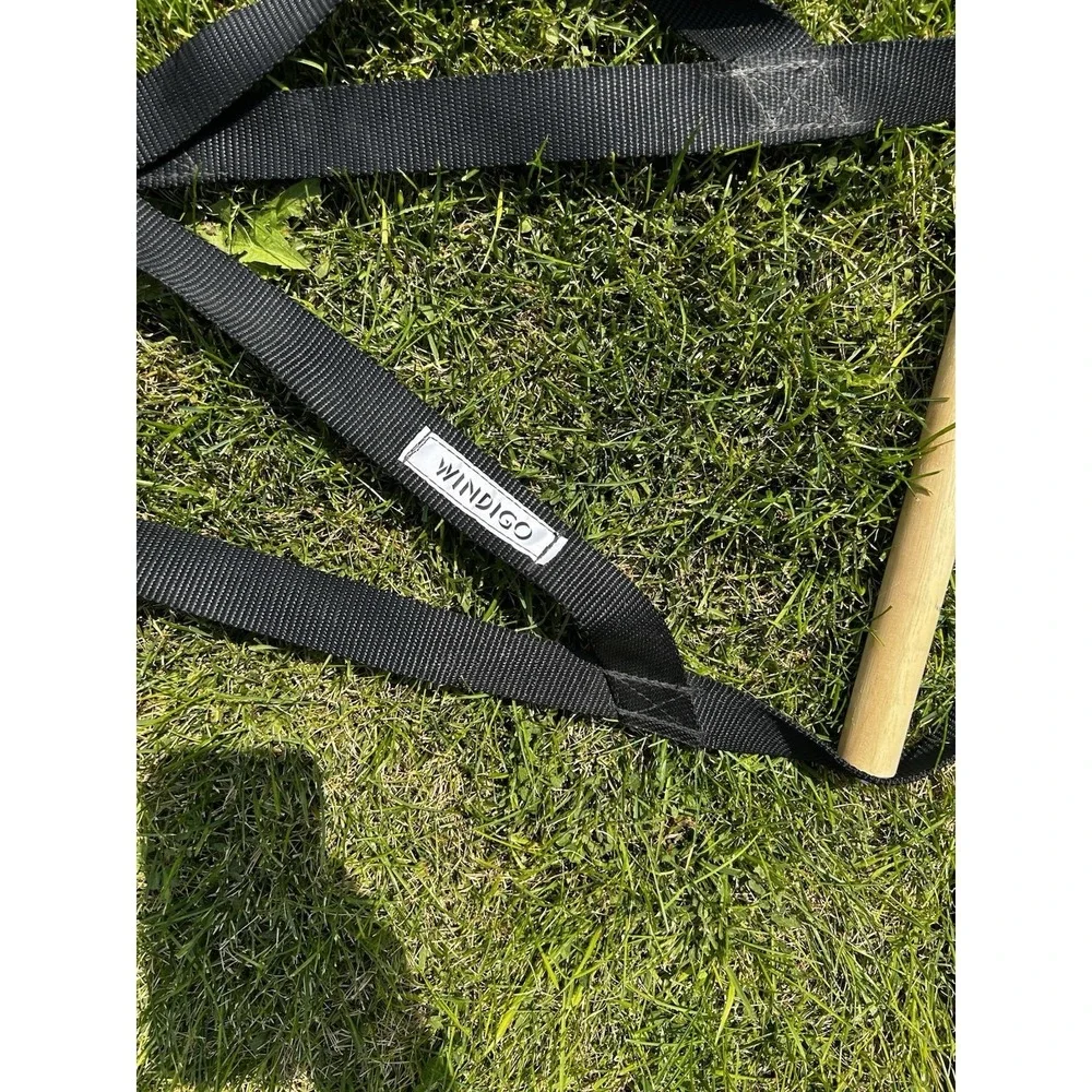 Windigo Dog Weight Pulling Harness Sled Mushing Padded Spreader Bar Black